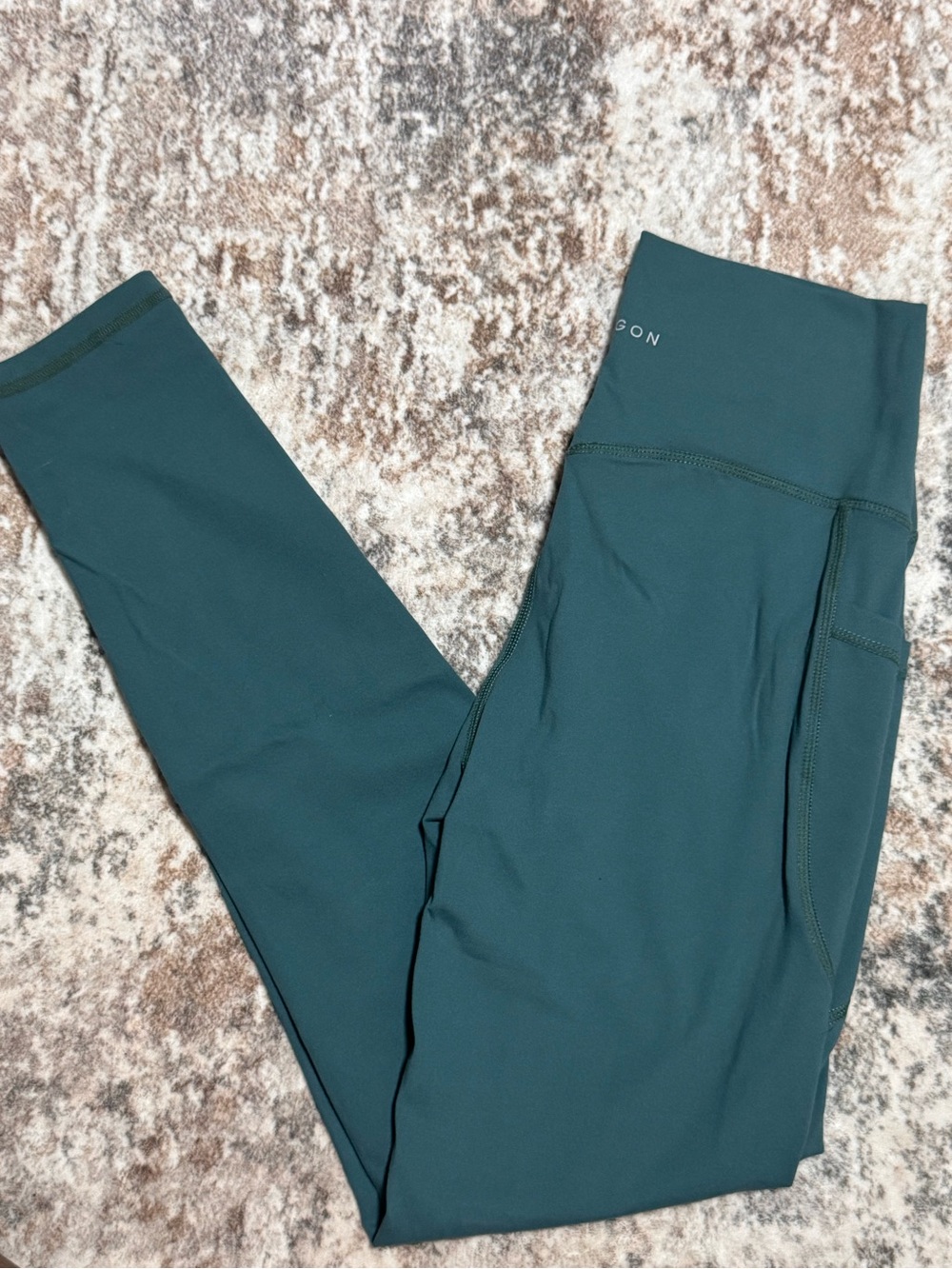 PARAGON Teal High-Rise Athletic Leggings with Side Pocket